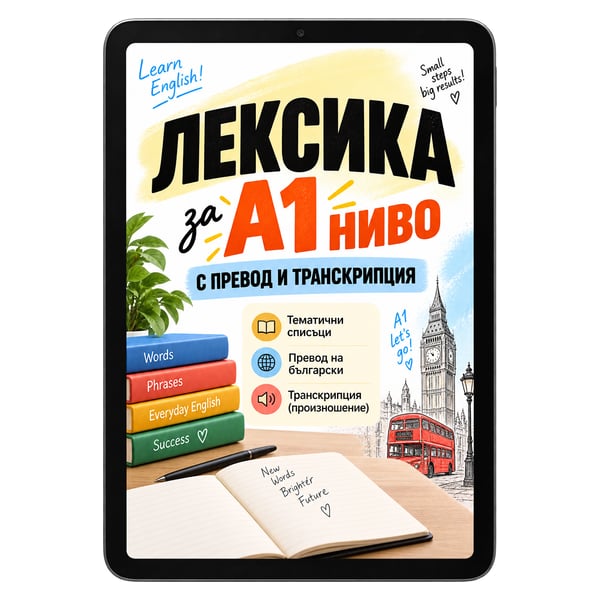 Лексика за А1 ниво с превод и транскрипция