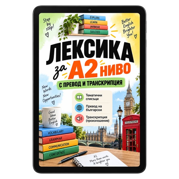 Лексика за А2 ниво с превод и транскрипция